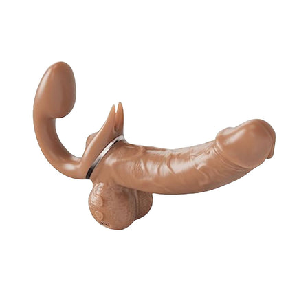 Consolador doble femenino con 10 frecuencias variables, vibrador de clítoris 