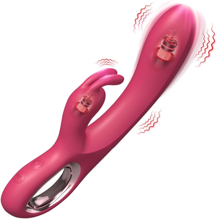 2 en 1 Kunikla G-punkta Vibrilo Por Klitora G-punkta Stimulado