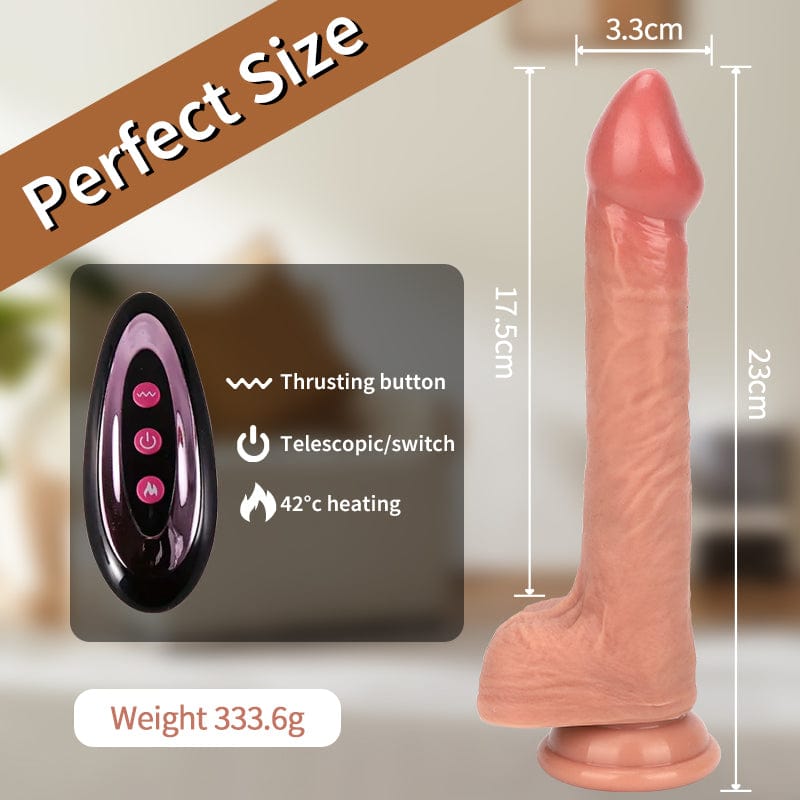 Pene vibrador potente y de simulación perfecta