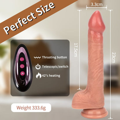Pene vibrador potente y de simulación perfecta