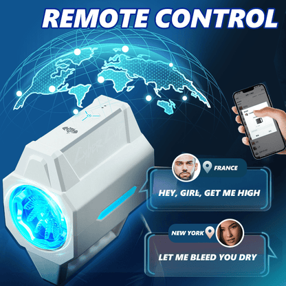 Cyber ​​Cup Ultra Rotacianta APP-Kontrolita Masturbada Pokalo