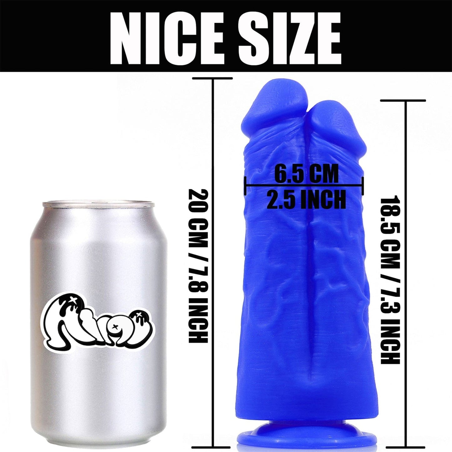 AIMITEX Kolora duobla-dildo silikona dildo por plenkreskuloj