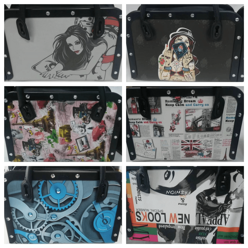Máquina sexual con bolsa de cuero 