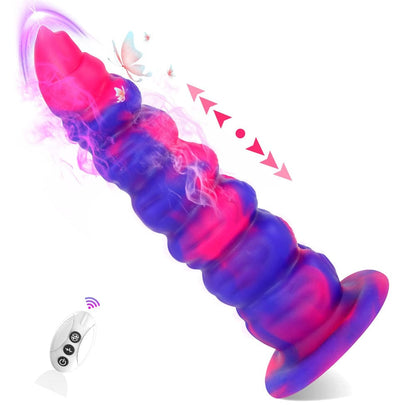 Consolador vibrador Fantasy Monster con bolas anales