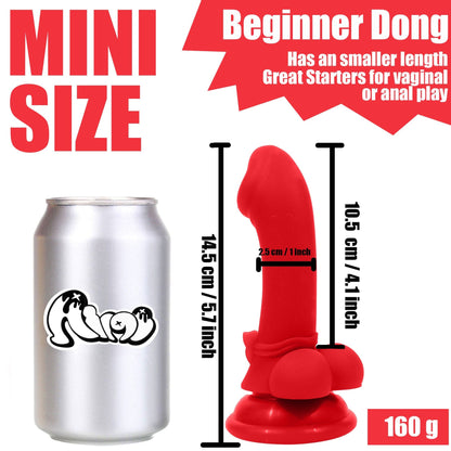 AIMITEX Mini consolador con lazo, masturbador femenino