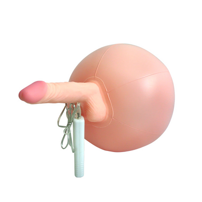 Bola sexual inflable con control remoto y consolador realista vibrador