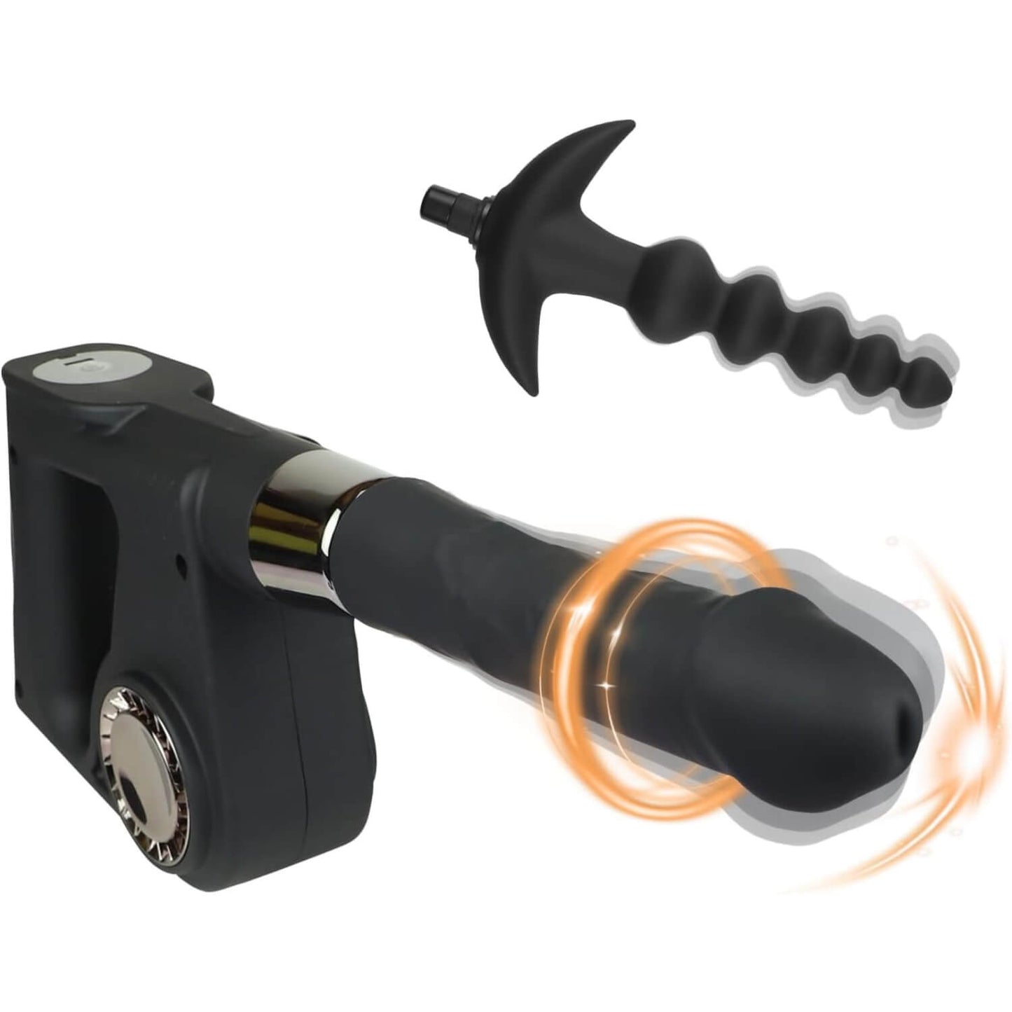 Consolador vibrador de empuje multifunción de mano