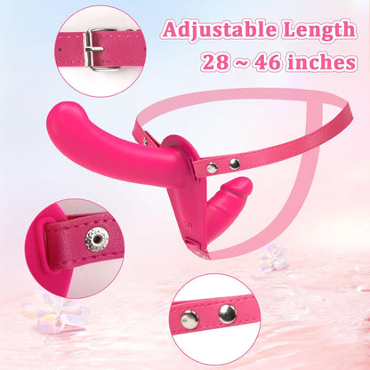 Lesbian Strap-on Dildo Vibrator Double-ended Dildo with Remote Control