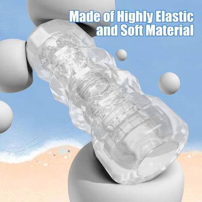 Masturbador masculino manual realista con textura 3D, 5 colores