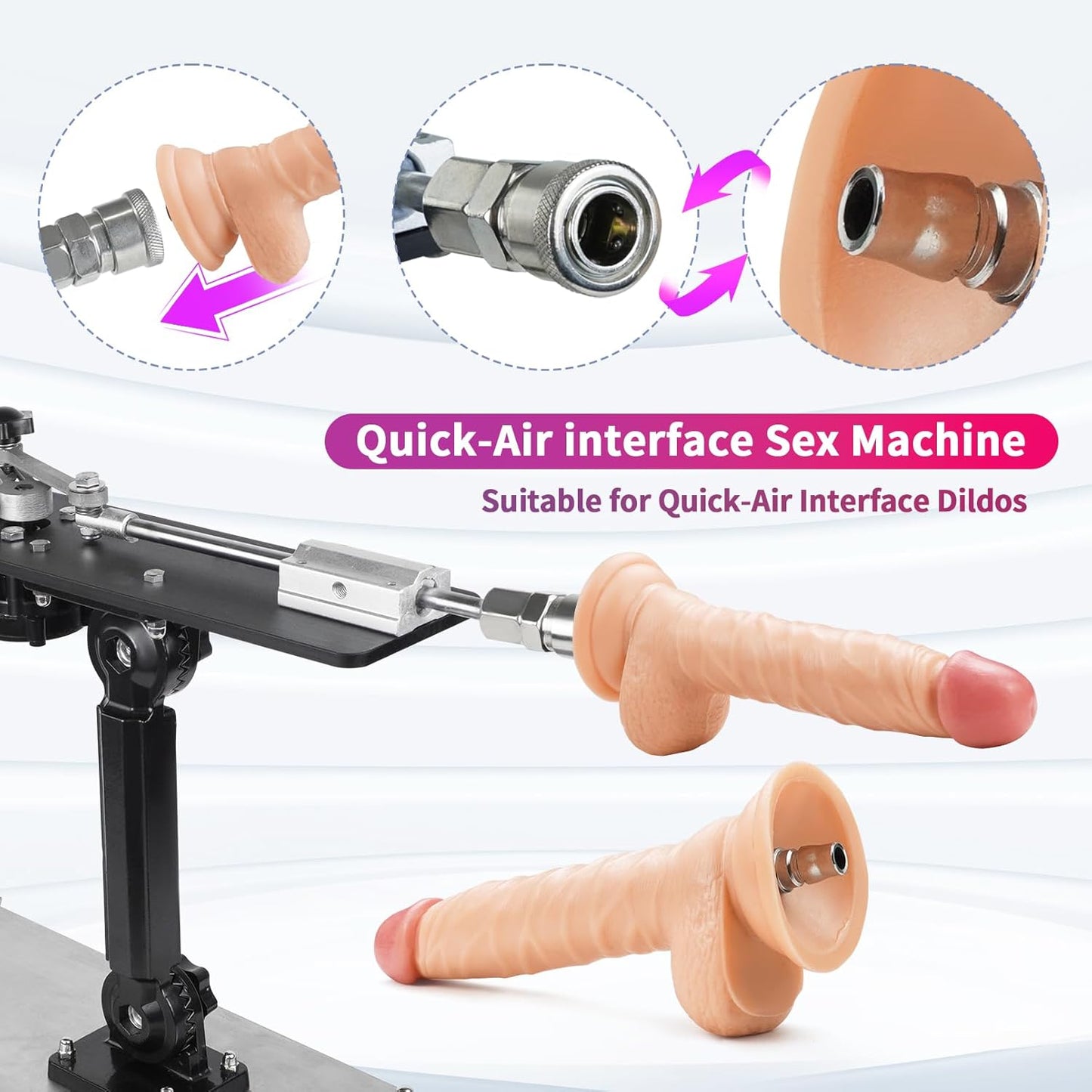 Máquina sexual automática de empuje de mano 2 en 1, juguete de control remoto pequeño