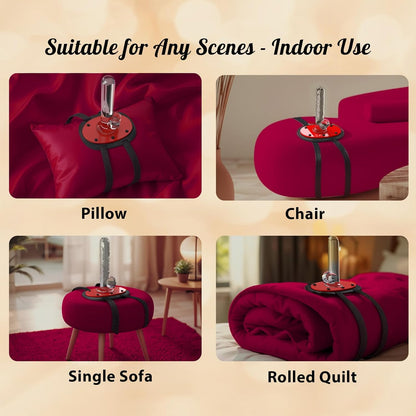 Arnés con correa para consolador, soporte para silla, columpio, almohada, cojín de sofá