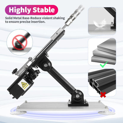 Máquina sexual automática de empuje de mano 2 en 1, juguete de control remoto pequeño