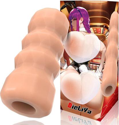Masturbador masculino manual realista con textura 3D, 5 colores