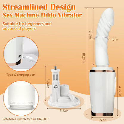 Máquina sexual vibradora con ventosa Honey 7 Thrusting Heating