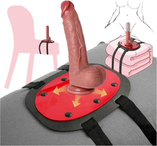 Arnés con correa para consolador, soporte para silla, columpio, almohada, cojín de sofá