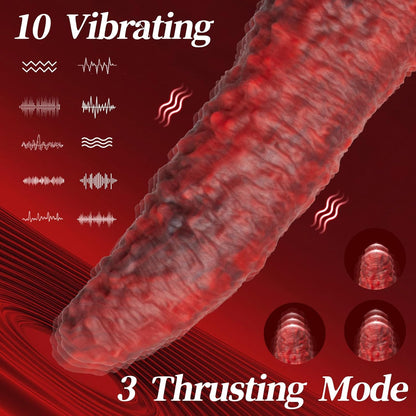 9,5-cola Realisma Monstra Langopuŝanta Vibrilo kun Teleregilo