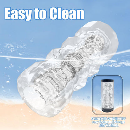 Manual Male Masturbation Realistic 3D Textured Stroker 5 Colors