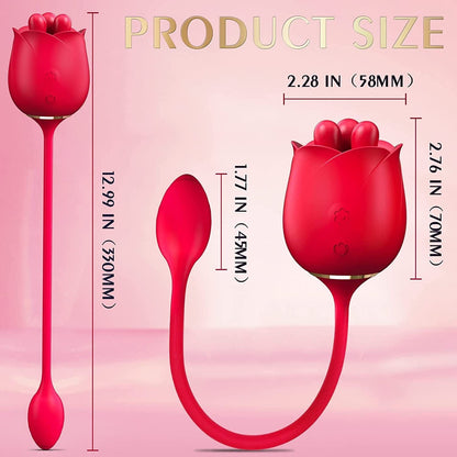 S475-3 Tri-Pistila Roza Ludilo Kun Vibranta Burĝono 