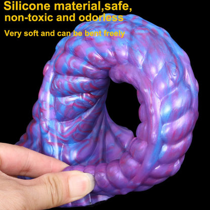 Consolador anal grande de 11 pulgadas, tapón anal de silicona