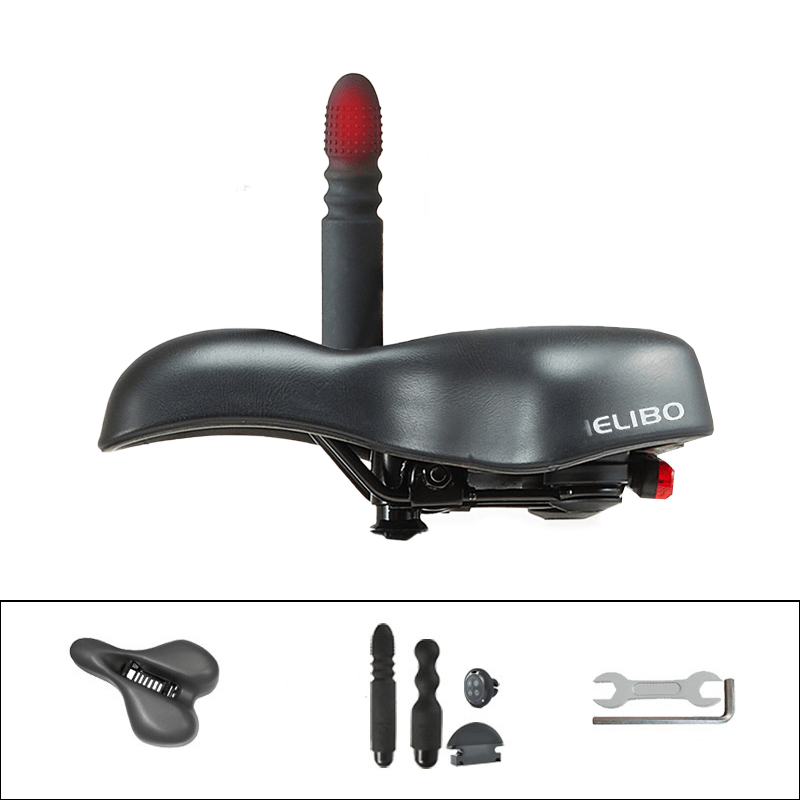 Consolador con almohadilla de masaje para bicicleta Helibo con control remoto