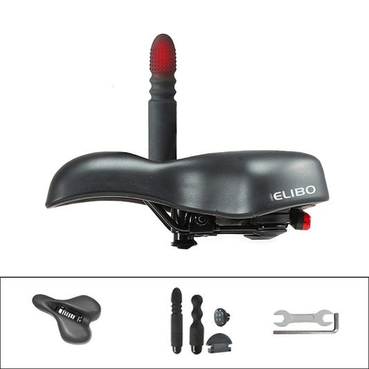 Consolador con almohadilla de masaje para bicicleta Helibo con control remoto