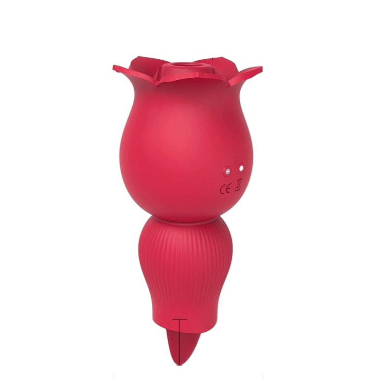 Vibrador de lengua y succión de rosas 2 en 1 Juguete de rosas