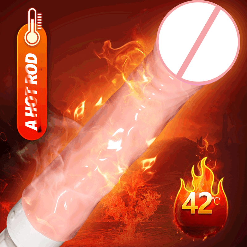 Vibrador retráctil automático con calefacción de cañón tipo tigre MizzZee