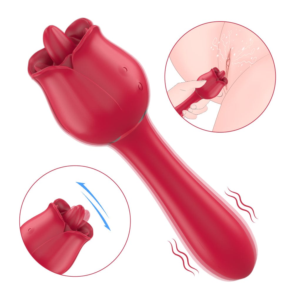 Juguete sexual Tongue Rose &amp; G-Sport para lamer, estimular y masturbar, juguetes para adultos, masajeador para mujeres 