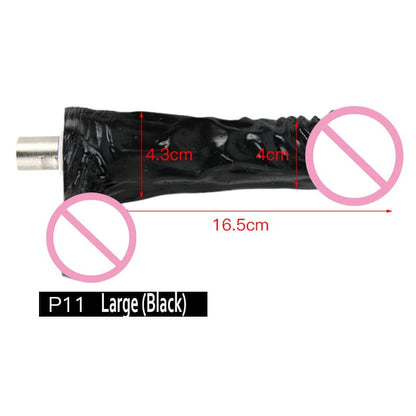Masturbador femenino con varilla de extensión y accesorios para pene. 