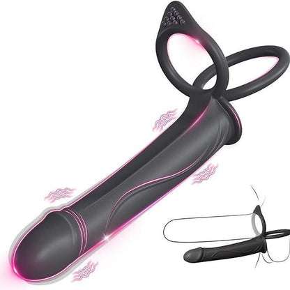 Rimena Dildo Kun Vibranta Penisringo Por Paro