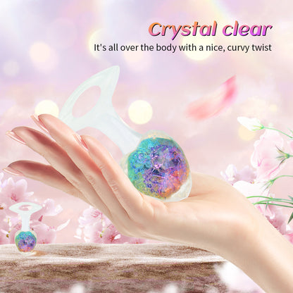 Diamond Crystal Rainbow Wearable Butt Plug Anal Sex Toy