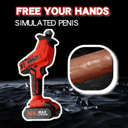 Aŭtomata Retirebla Elektra Borilo Dildo Maŝino