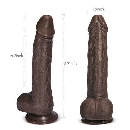 Vibrador telescópico giratorio de 8,7 pulgadas K05 con emulación de café negro 