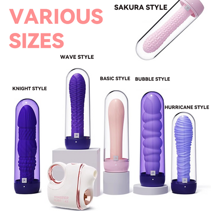 Vibrador de succión sexual Monster K1 con vibrador para el punto G