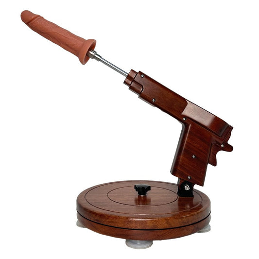 Consolador masturbador femenino retráctil de madera estilo vintage Sheyay