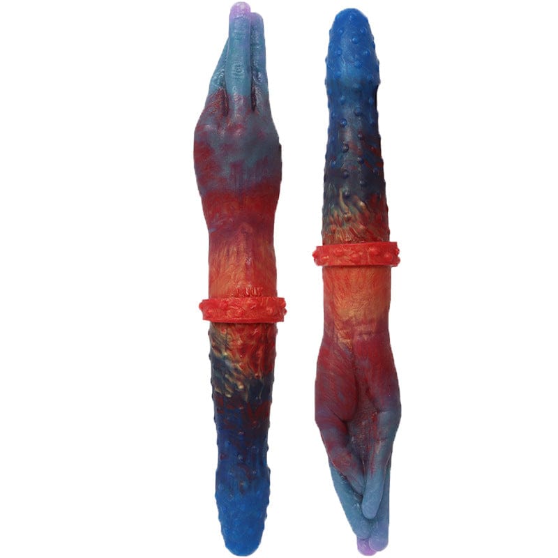 Tapón anal con forma especial de mano y consolador