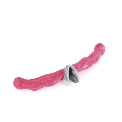 Plug anal de silicona con doble punta en forma de consolador