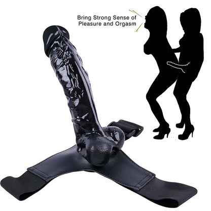 Triángulo con pantalones de cuero King Kong gay y consolador