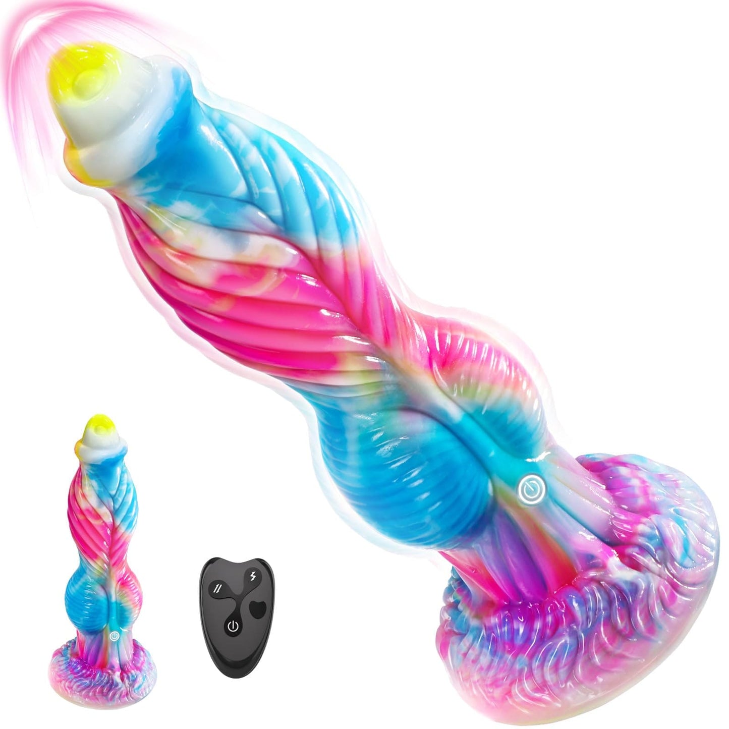 Phoenix 7 Puŝanta Vibranta Granda Suĉa Monstra Dildo 10.23 Coloj 