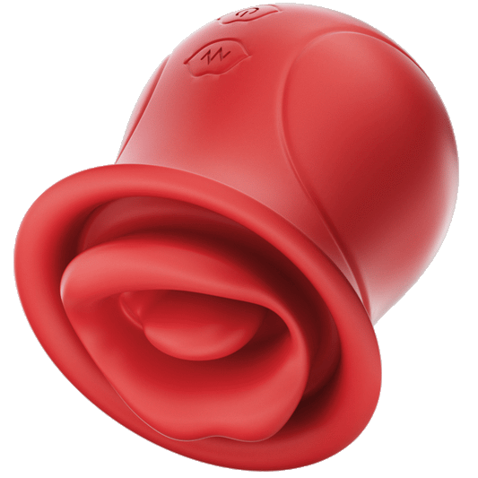 Rose Muncher - Licking Tongue Vibrator 10 French Kissing Modes