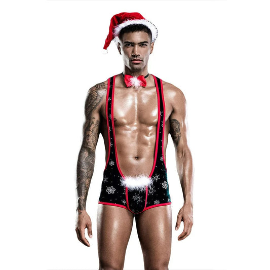 Christmas Men's Sexy Lingerie One-piece Christmas Costume For Male