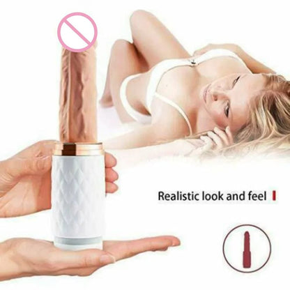 Pistola telescópica automática con varilla vibratoria para masaje y masturbación 
