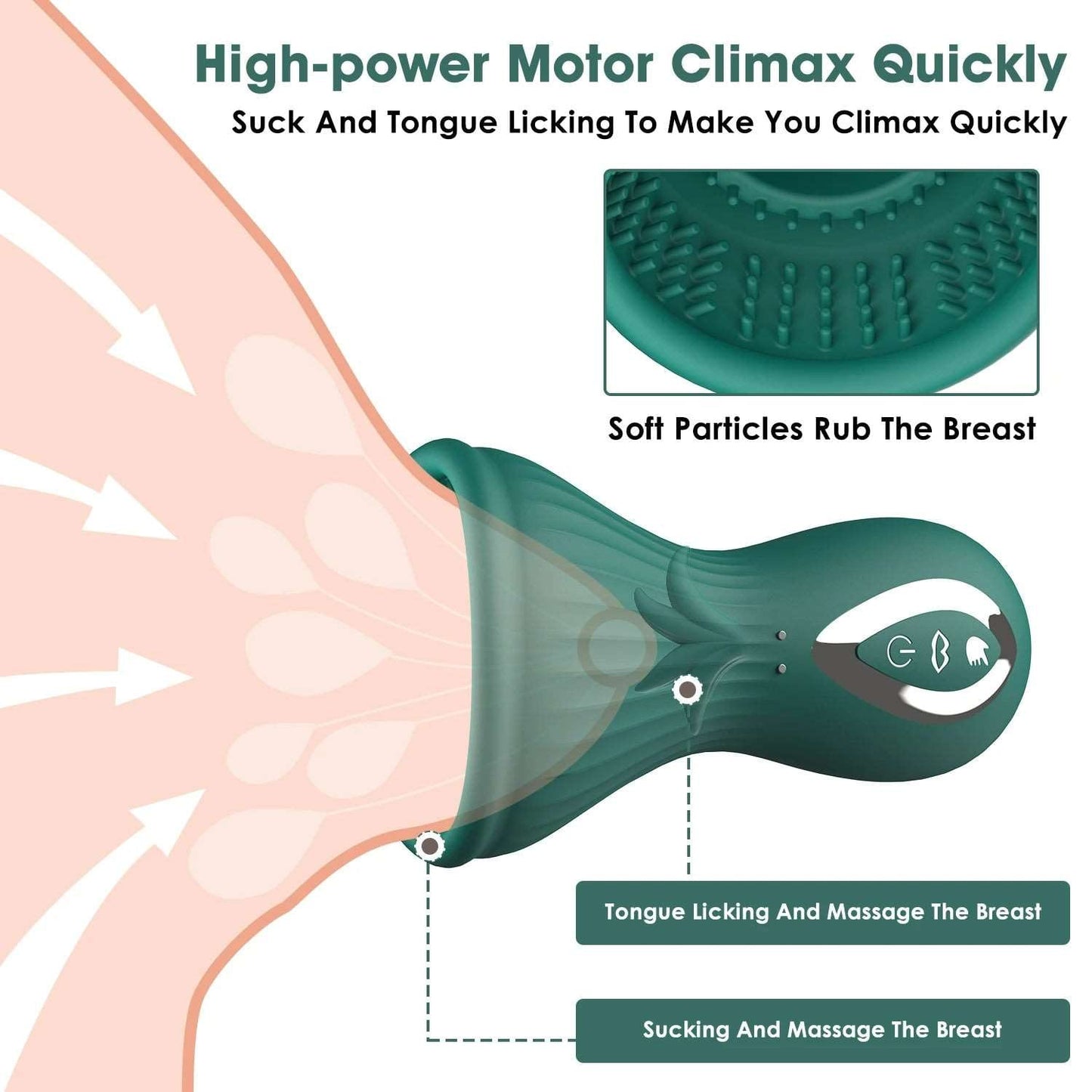 Dragon Clitoral Vibrator Sucking and Licking Tongue Sex Toy for Women Nipples Vagina Stimulator