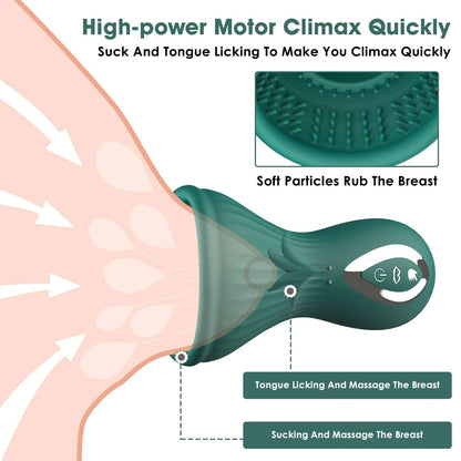 Dragon Clitoral Vibrator Sucking and Licking Tongue Sex Toy for Women Nipples Vagina Stimulator