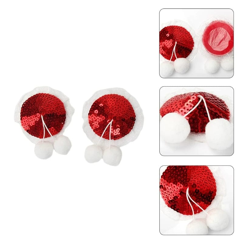 Christmas Small Sequins Sexy Female Nipple Stickers