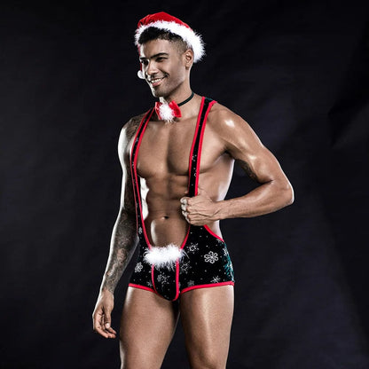 Christmas Men's Sexy Lingerie One-piece Christmas Costume For Male