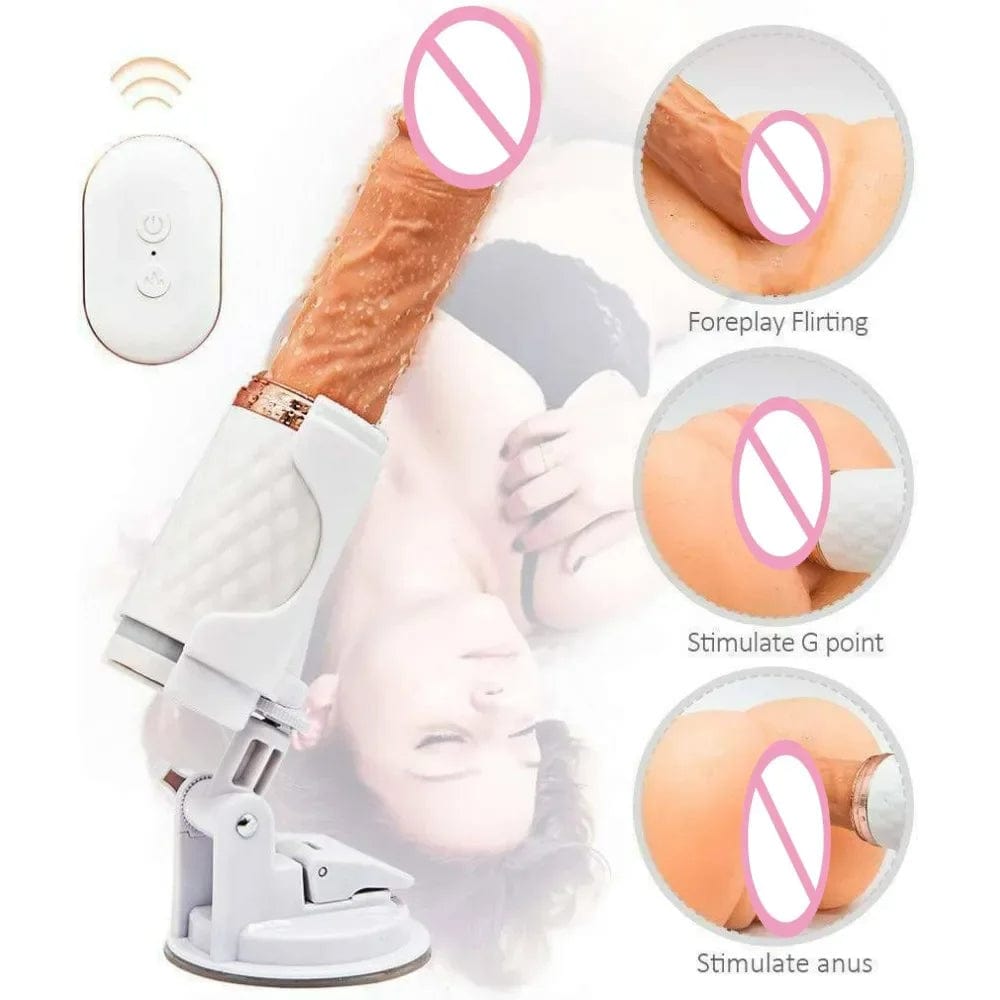 Pistola telescópica automática con varilla vibratoria para masaje y masturbación 