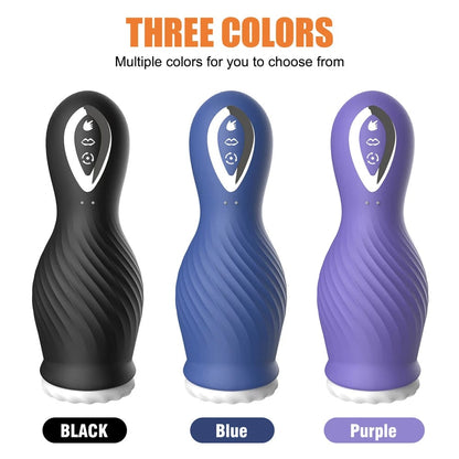 Dragon Suction Rotating Trainer Male Masturbators Oral Vaginal Penis Vibrator