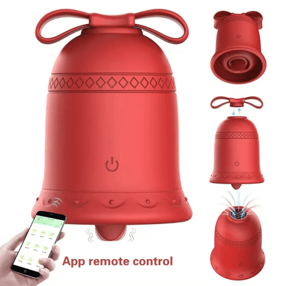 Christmas Tongue Licking Sucking Vibrator APP Controlled Clitoral Stimulator for Women