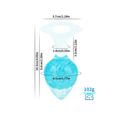Love-shaped Crystal Wearable Butt Plug for Anal Sex